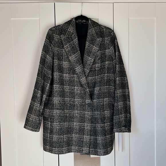New All Saints Menswear Inspired Women’s Wool Lined Blazer - Picture 5 of 6
